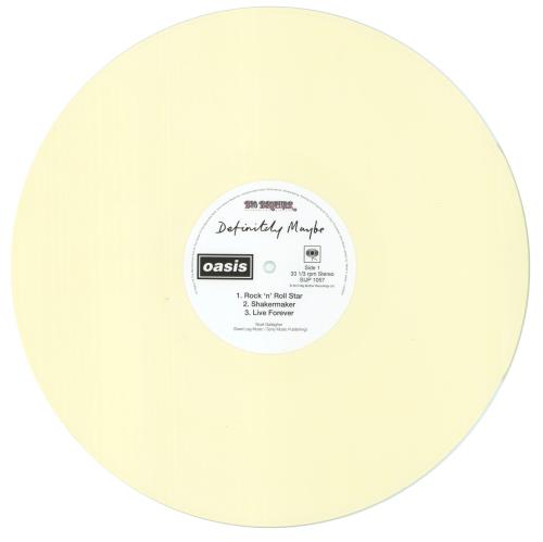 Oasis Definitely Maybe - Ivory Vinyl - Live '25 Obi Japanese